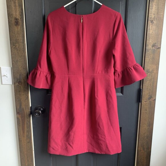 Draper James Pink Bell Sleeve Structured Dress Bell Sleeves Size 6 - Picture 5 of 9